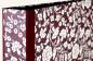 Preview: Bordeaux folder with white flowers